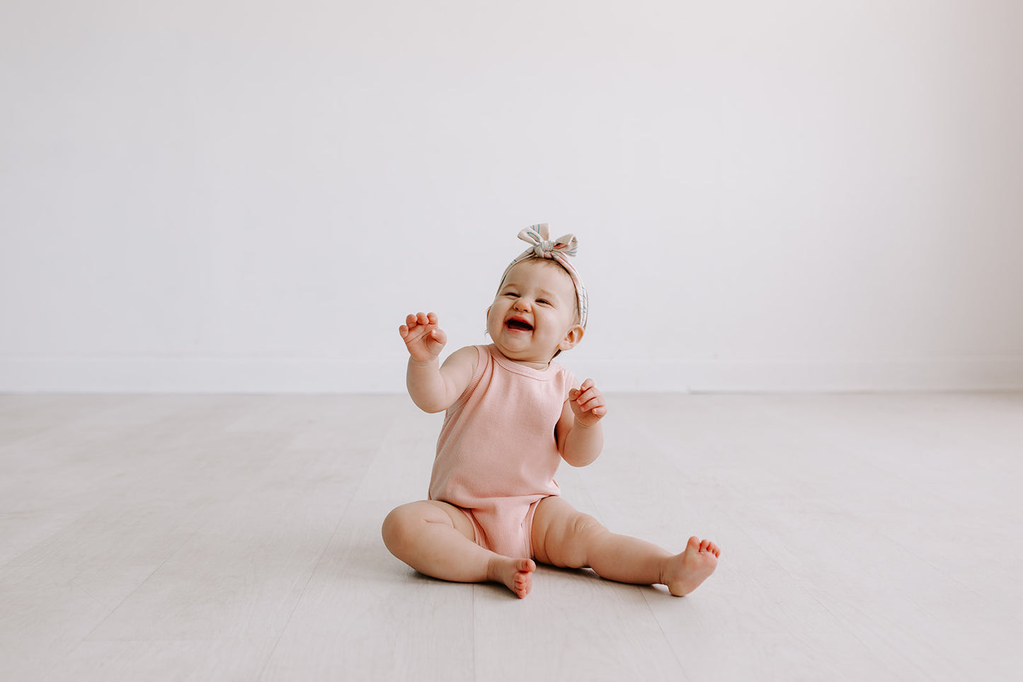 Ribbed Bodysuit - Soft Pink