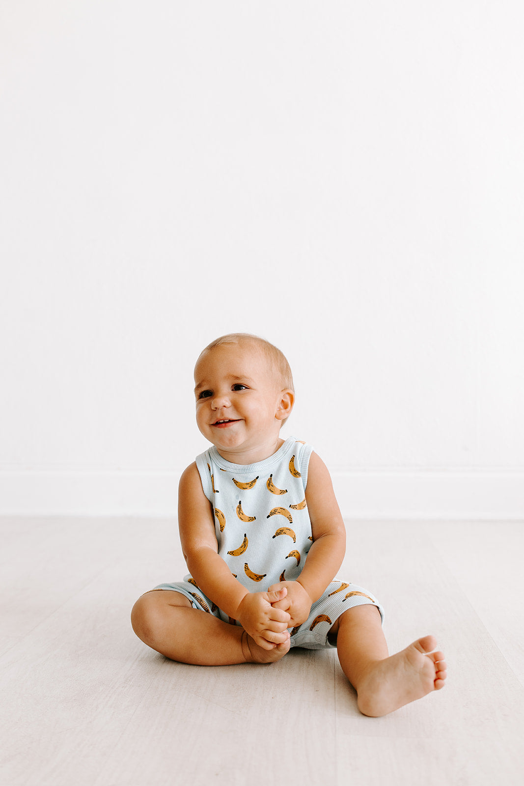 Logan Playsuit - Bananas For You Blue