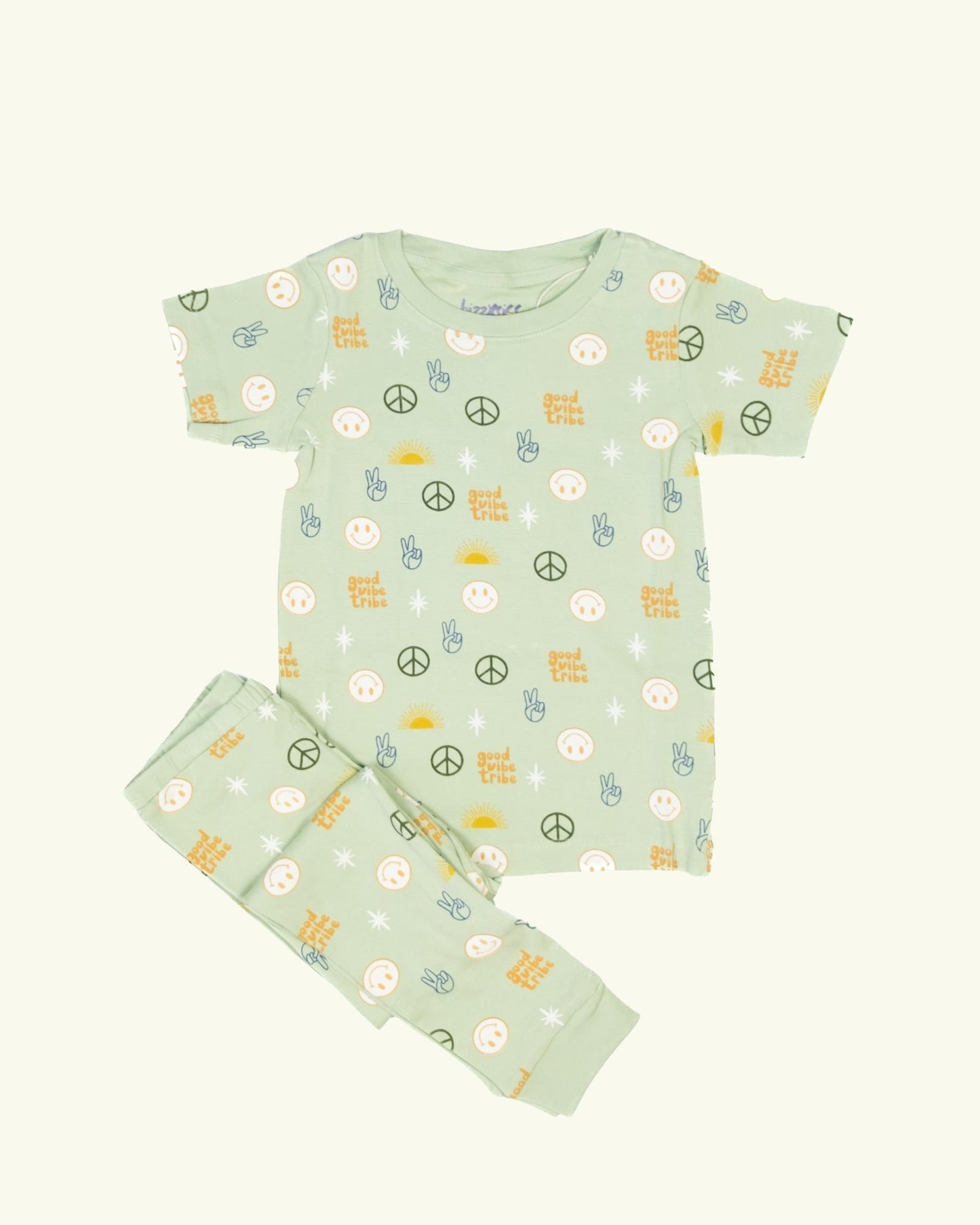Short Sleeve Lounge Set - Good Vibes