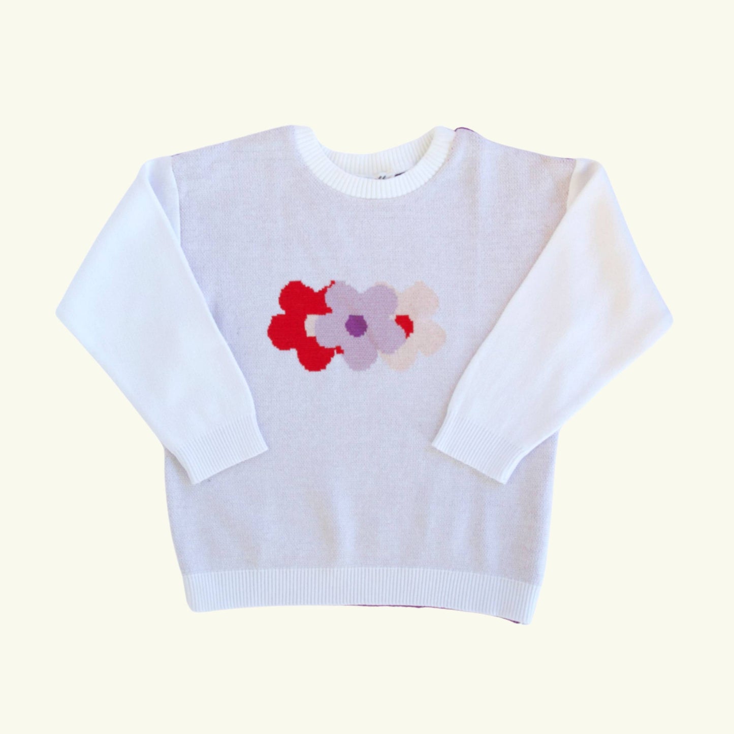 Knit Sweater, Power To The Flower