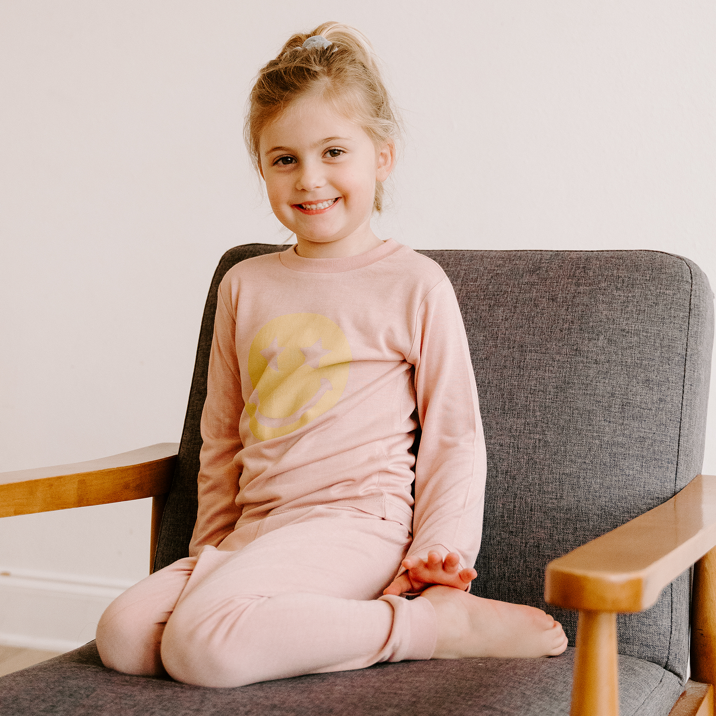 Lounge Set- Smiley Face Misty Rose