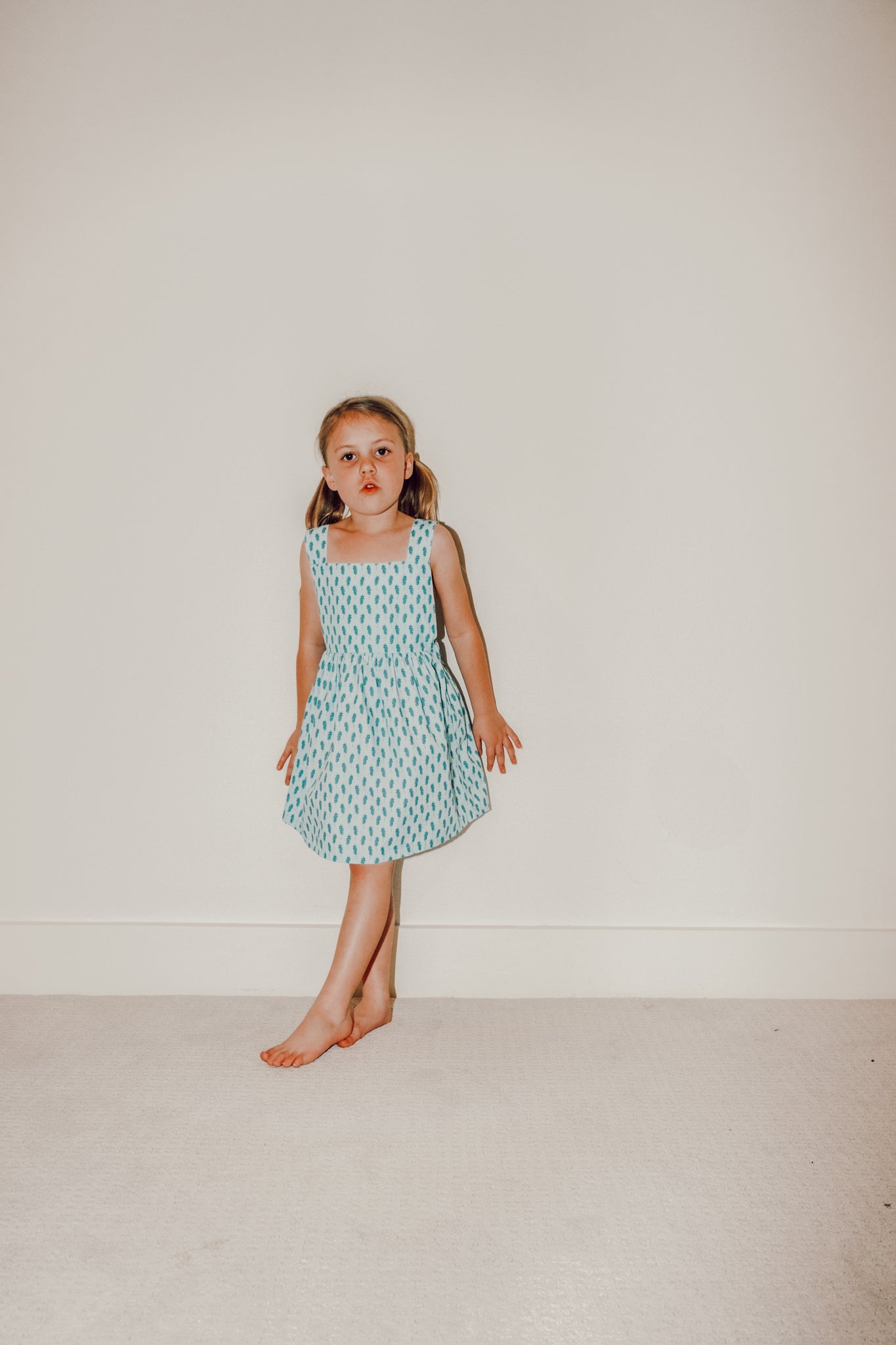 Cece Dress - Bluebonnet Field