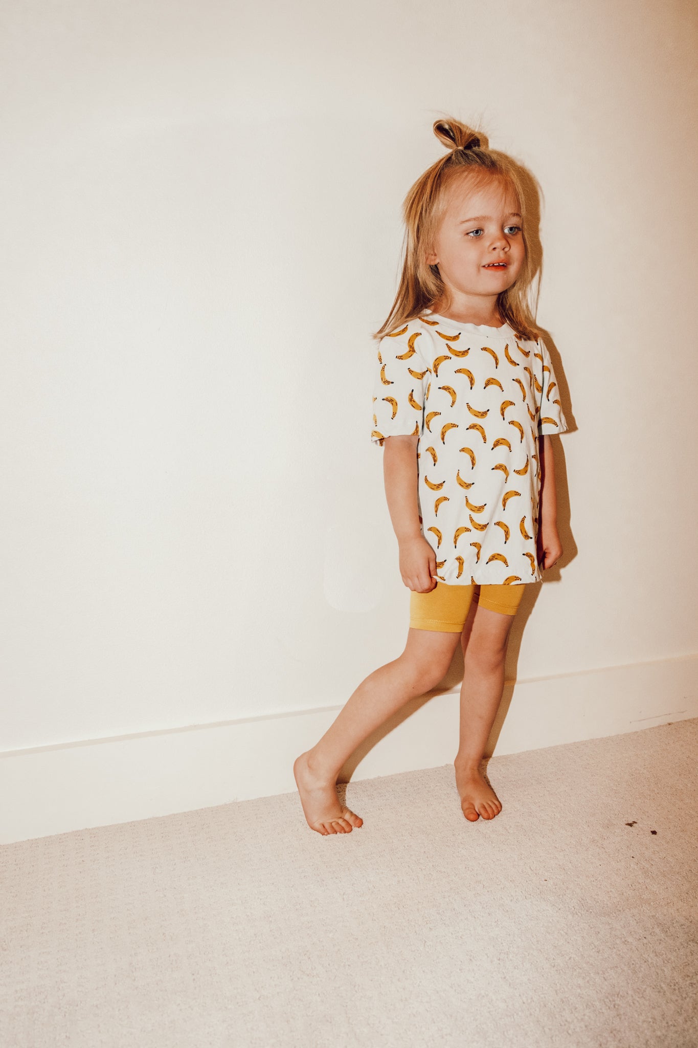 Printed Tee - Bananas For You Blue