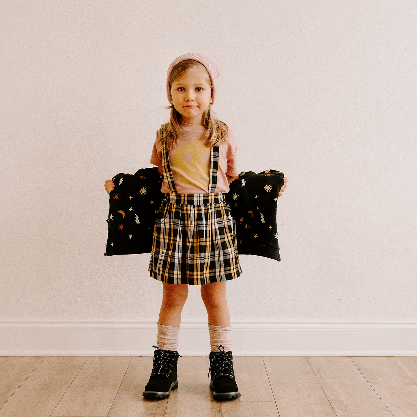 Molly Skirt- Lemon Plaid