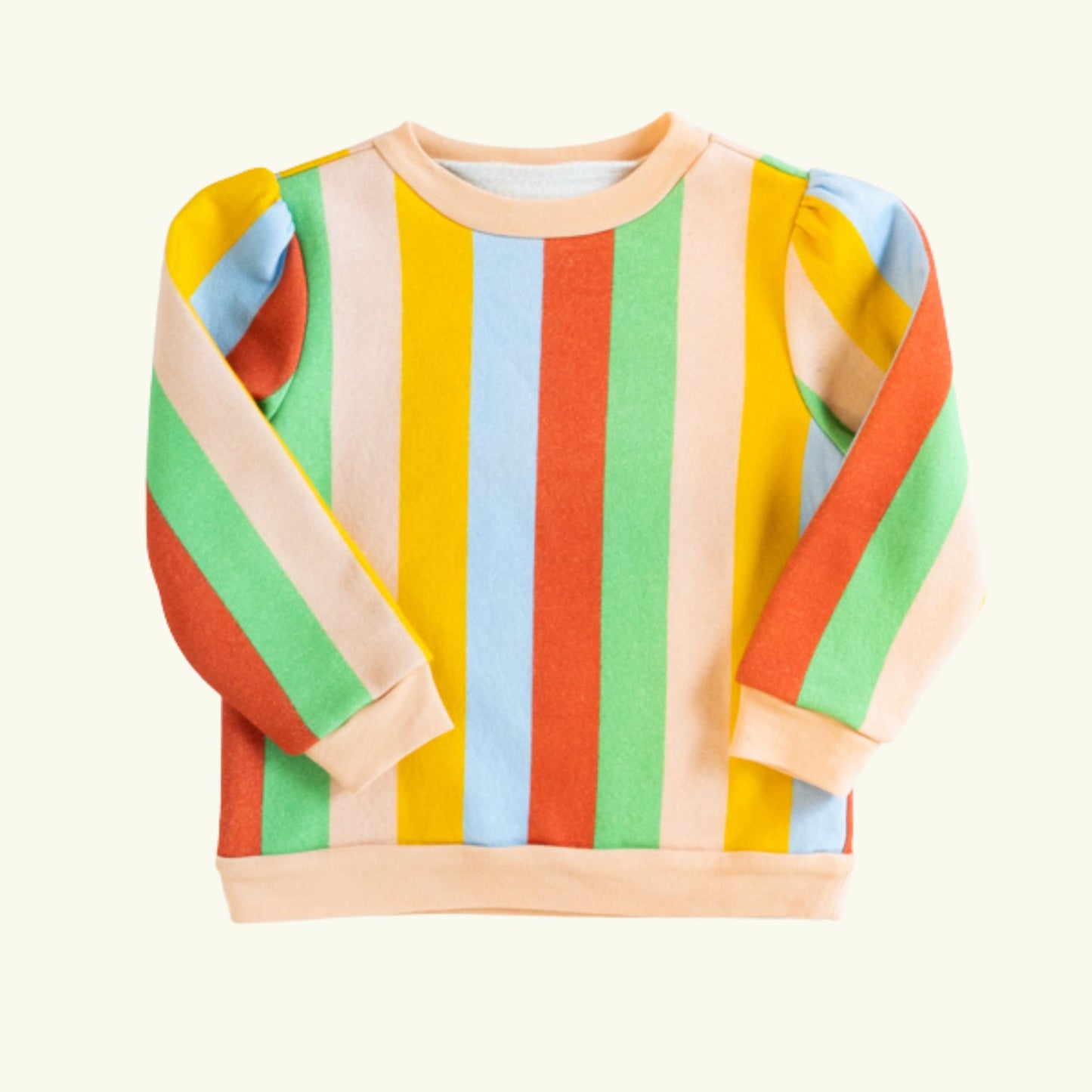 Power Puff Sweatshirt, Carnival Stripe
