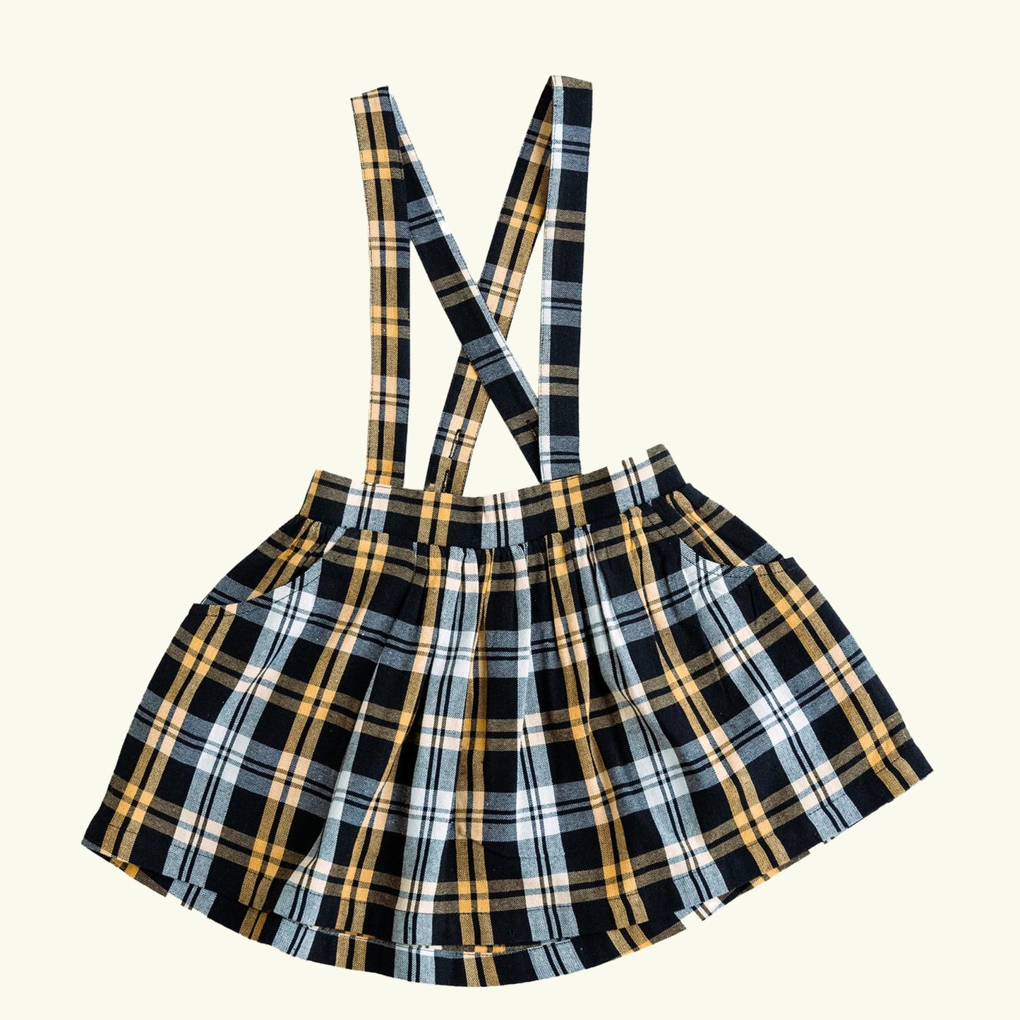 Molly Skirt- Lemon Plaid