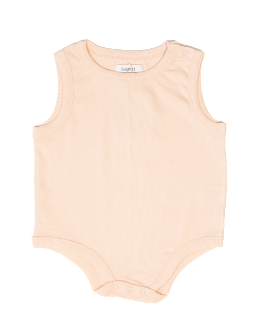 Ribbed Bodysuit - Soft Pink